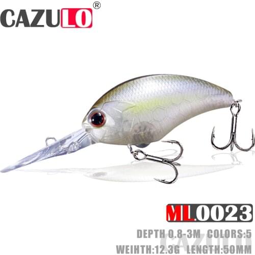 Fishing Accessories Lures Crankbait Weights 12.3g 50mm Floating 0.8-3m Isca Artificial Bait Wobblers Pesca For Pike Fish Leurre