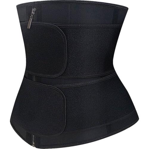 Sweat Waist Trainer for Women Double Belts Faja Shapewear Best Waist Trainer Neoprene Sauna Workout Long Torso Slim Body Shaper