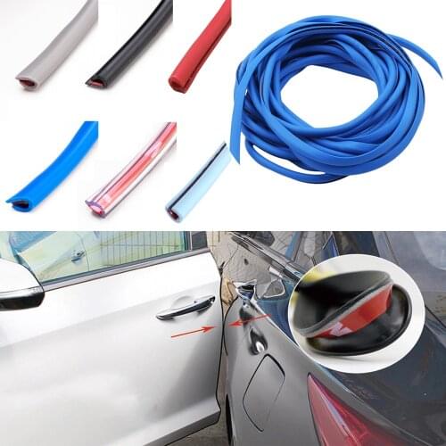 5M Universal Car Door Edge Scratch Protector Moulding Strip Rubber Sealant Strip Guard Trim Auto Door Anti Collision Strip