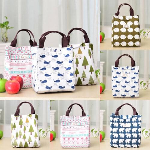 25x21x18cm Waterproof Picnic Bags Insulated Food Storage Box Tote Solid Lunch Bags