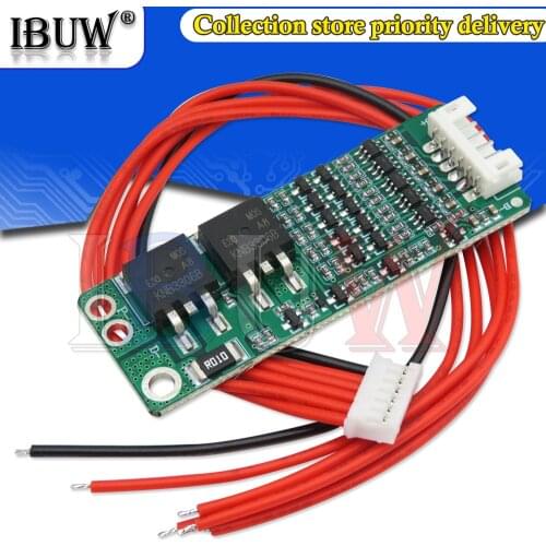 BMS 5S 15A Li-ion Lithium 18650 Battery Charger Protection Board with Wire Cable For Power Bank Charging