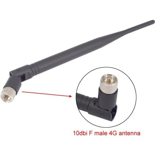 1 piece 10dbi 4G Antenna High Gain 698-2690MHz 4G LTE Aerial F Male External Antenne For Wireless Router 20.3cm