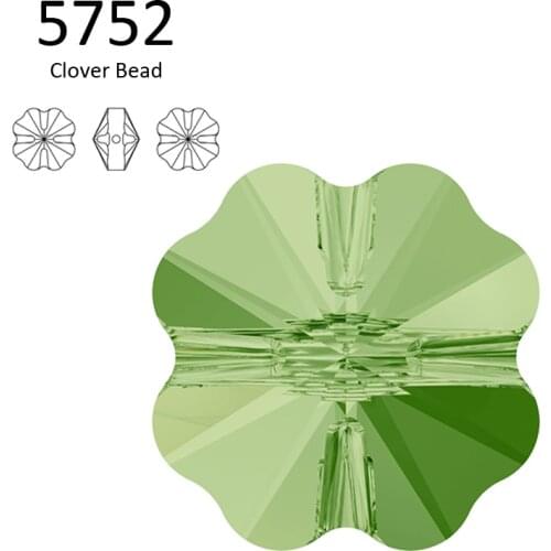 1 piece) 100% Original Crystal from Swarovski 5752 Clover Bead made in Austria loose beads rhinestone for DIY jewelry making