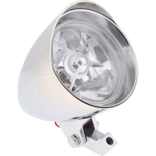 4-1/2'' 12V Front Headlight Headlamp 3 Wire Connection for Bobber Chopper