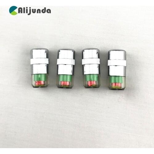 4PCS Tire Pressure Detecting Cap Visible Alarm Monitor Indicator Car Accessories for Toyota Camry Corolla RAV4 Yaris Highlander