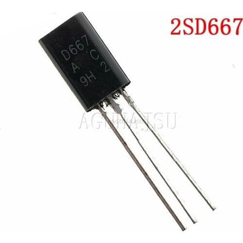 50PCS 2SD667 D667 TO-92L TO92 Plastic-Encapsulate Transistors