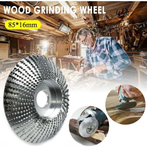 85MM Angle Grinder Disc Grinding Wheel High Speed Steel Round Wood Caving Shaping Disc Power Tool Parts Woodworking