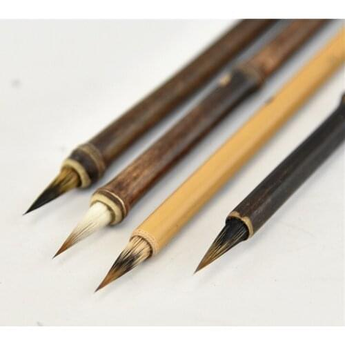 Chinese Calligraphy Brush Rabbit Hair Caligrafia Official Script Painting Buddhist Sutras Writing Brush Pen Tinta China