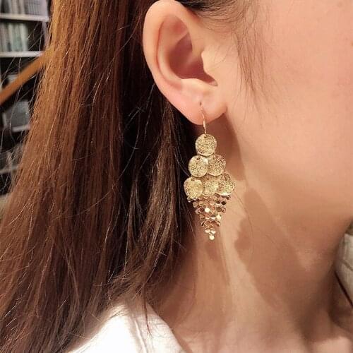 Fashion Statement Earrings 2020 Big Geometric Round Earrings For Women Hanging Dangle Earrings Drop Earing Modern Female Jewelry