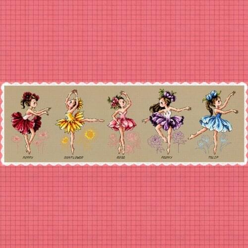 Dancer Stich Cross Stitch Kits Craft Packages Cotton Fabric Floss Counted New Designs Needlework Embroidery Cross-Stitching