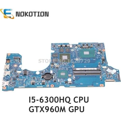 NOKOTION 14302-1M 448.06B09.001M For Acer aspire VN7-592 VN7-592g Laptop motherboard SR2FP I5-6300HQ CPU GTX960M GPU