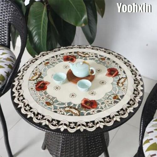 New Embroidery placemat cup mug coaster kitchen drink table place mat lace dining tea coffee doily Christmas glass felt pad