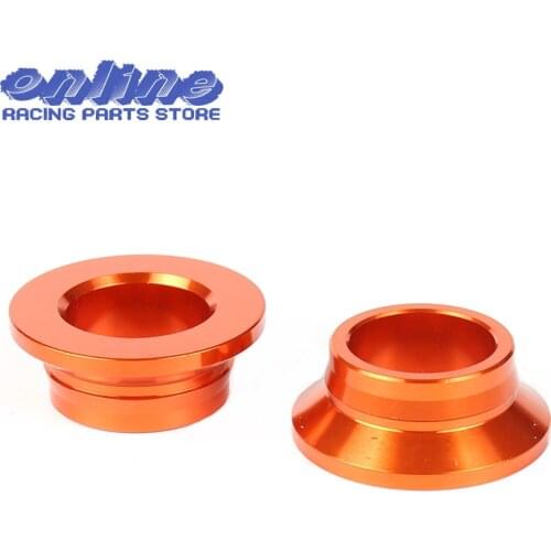Orange CNC Billet Aluminum Rear Wheel Spacers/ Hub Collars for 125 150 250 300 450 SX XC XCF SXF XC-F SX-F