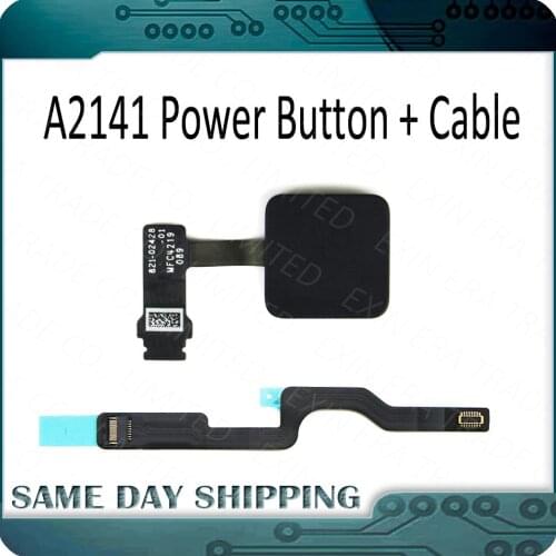 Original A2141 Power ON/OFF Touch ID Button 821-02428-01 821-02317-04 for Apple Macbook Retina Pro 16" 2019 2020 Year EMC 3347