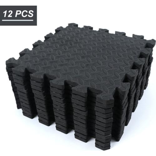 Foam Mats Tiles Gym 12PCS 30*30cm Sports Protection EVA Floor Mats Yoga Shock Absorbing Waterproof Interlocking Tiles Protective