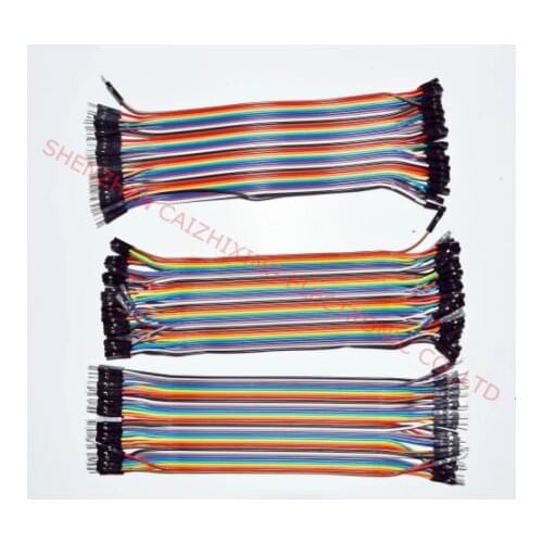 SUQ Dupont line 120pcs 30cm male to male + male to female and female to female jumper wire Dupont cable for Arduino