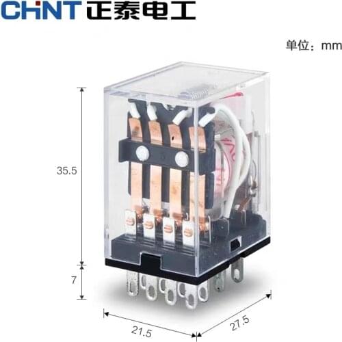 CHINT CHNT JZX-22F(D) 2Z3Z4Z DC24V220V with Lamp MY2NJ HH52P Mini Relay