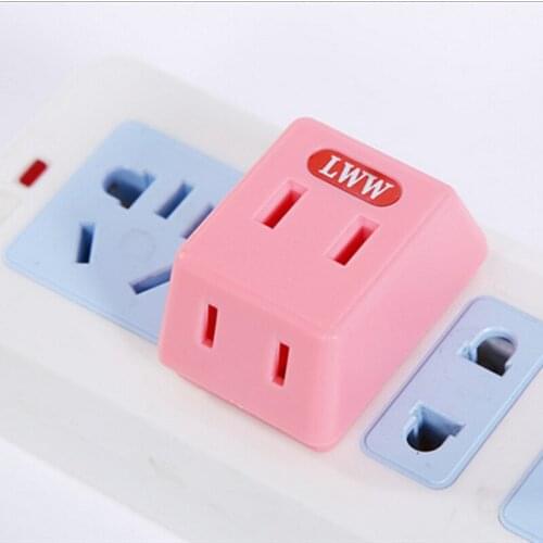 One Turn Three Power Socket Electrical Outlet Wall Plug Travel Power Strip Triple Tap Travel Adapter Splitter Power Adapter