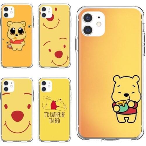 For Samsung Galaxy S7 S8 S9 S10E S20 FE Note 10 20 Edge Lite Plus Ultra Silicone Shell Case cute-cartoon-Winnie-the-Pooh
