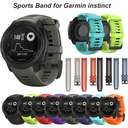 Silicone Wristband For Garmin Instinct Smart Watch Band Strap Replacement Bracelet For Garmin Instinct Smart Sport Accessories