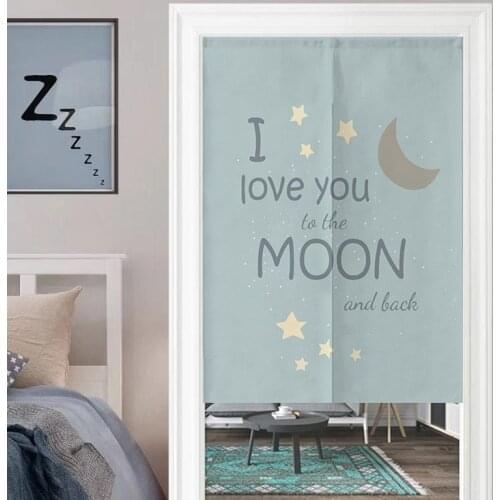 Nordic Door Curtain Bedroom Childrens Room Cartoon Half Curtain Bathroom Partition Curtain Noren
