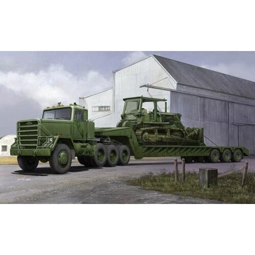 Trumpeter 01078 1/35 M920 Tractor tow M870A1 Semi Trailer Car Static Model Kit Boys Gifts TH18409-SMT2