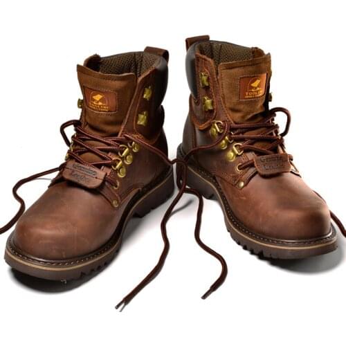 Outdoor Men Hiking Shoes Waterproof Tactical Shoes Leather Hunting Boots Desert Camping Sneakers Ankle Women Trekking Shoess