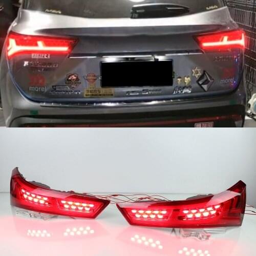 Car Flashing 1 Pair Tail Lamp Fog Lights Tuning DRL Day Running Light For Car Almaz Captiva 2019-2020 MG Hector LED Tail Lights