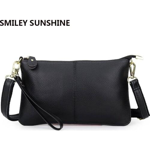 100% Genuine Leather Women Shoulder Bags Vintage Small Phone Crossbody Bag For Women 2021 Ladies Hand Bags Cross Body Bag Black