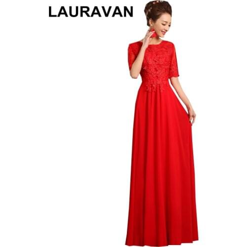 Women royal blue color simple wine red pink chiffon bridesmaid long plus size dresses new fashion 2020 formal gowns