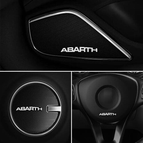 10pcs 3D aluminum speaker stereo speaker badge emblem Sticker for Fiat Punto Abarth 500 Stilo Ducato Palio Accessories