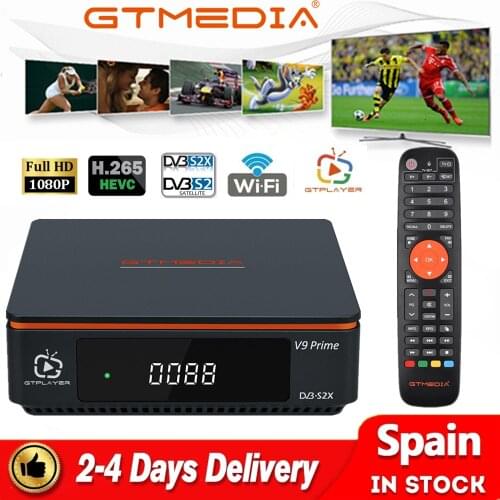GTmedia Satellite Receiver V9 Super DVB-S2 H2.65 FREESAT V9SUPER Digital TV Decoder 1080P HD Built-in WIFI V8 NOVA