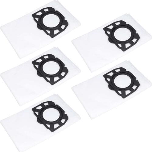 5Pcs High Quality Non-Woven Vacuum Cleaner Filter Bag for Karcher MV4 MV5 MV6 WD4 WD5 WD6 Dust Collector