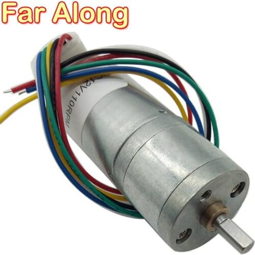 Mini DC Geared Motor Encoder 6V 12V 24V High Speed 12 To 1930RPM Adjustable Speed And Reversed Motors For Balance Smart Toys Car