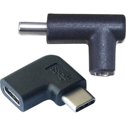 USB-C Elbow Adapter Female to Male Type-C Cable angled Adapter USB-C Plug Connector