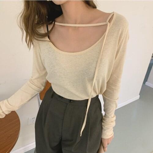 Женские однотонные футболки AUFYSO China At AliExpress