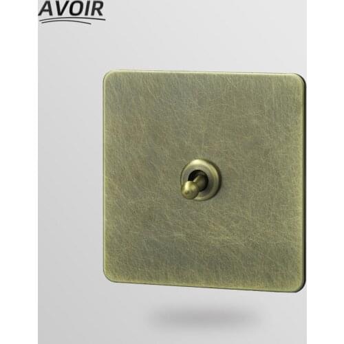 Avoir Light Switch Electrical Sockets Wall Toggle Switch EU FR Standard Plug Outlets With Usb Stainless Steel Panel Dimmer 220V