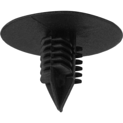 Auto New 10Pcs Black Plastic Rivet Car Fender Bumper Push Pin Clips 10mm Hole -SK24 Car Wheel Arch Lining Splash Guard Trim