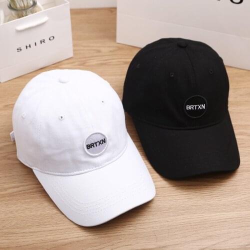2020 Best Selling Solid Color Baseball Cap Women Hip hot Men Hats Summer Winter Letter Cap Fashion Korean Sunscreen Cap Female