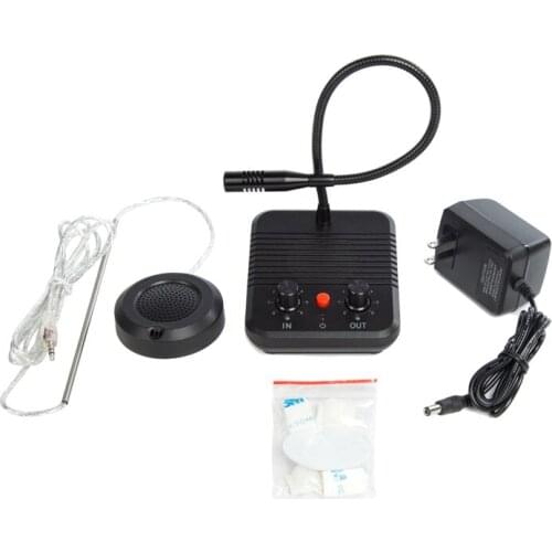 Intercom Glass Two Way Window Counter Interphone Security Window Intercom System