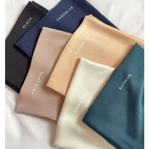 1 pc MEDINE SILK HIJABS NEW FASHION TRENDY CRINKLED NEW WOMEN SATIN SPOTS DESIGN SHAWLS