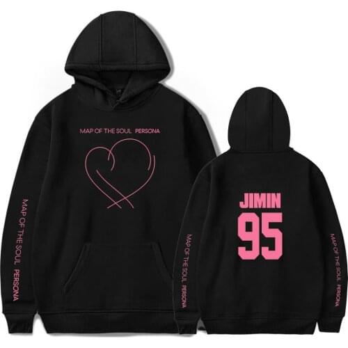 JIMIN J-HOPE JUNG KOOK SUGA New Album Map Of The Soul Persona Print Hoody Butter Sweatshirts Fashion Men/women Custom made