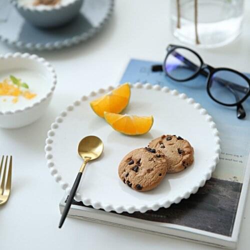 Ceramic Bowl White Plate Ceramic Plate Set Ceramic Tableware Ceramic Plate Fruit Plate Ceramic Dish Breakfast Ins Europrea