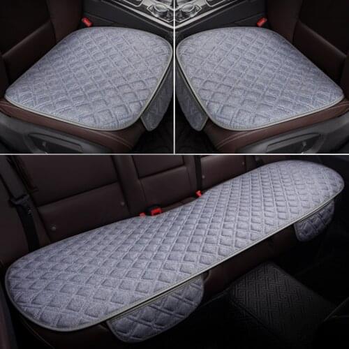 5 Colors Flax Car Seat Cover High Non-slip Mat Carpet Pad Protector Comfortable Seat Cushion Auto Accessories Fit For Most Cars