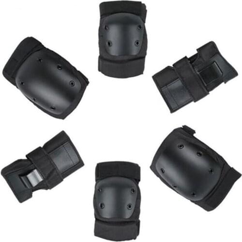 S M L size kids adults sports protective wrist knee elbow pads for children skating outdoor cycling skateboard anti injury kit