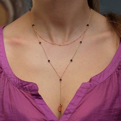 New max colar Necklace Chain Stunning black stone beads Charm Infinity pendant space Event Fine collier femme indian Jewelry