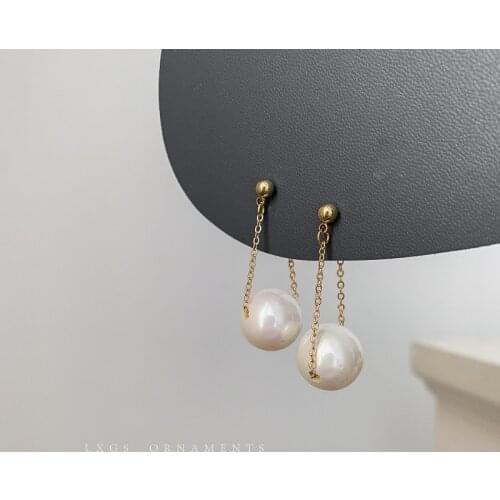 ZDMXJL 2021 New Arrival Fashion Womens Earrings Fine Simple Pearl Earrings For Women Party Girl Jewelry Gifts Drop-shipping