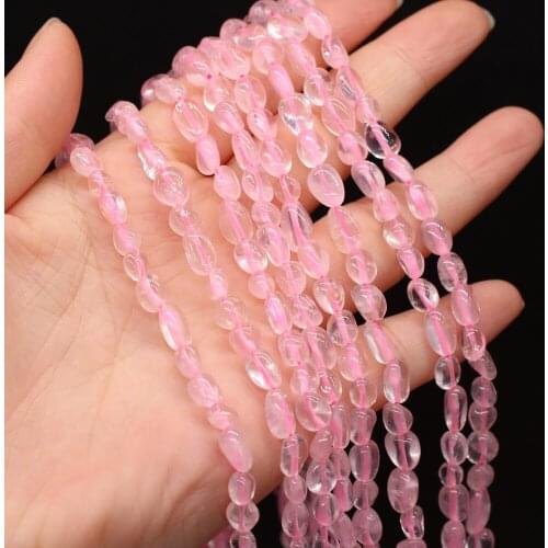 New Style Natural Stone Irregular Rose Quartz Loose Beads For DIY Jewelry Making Necklace Bracelet Earrings Accessory