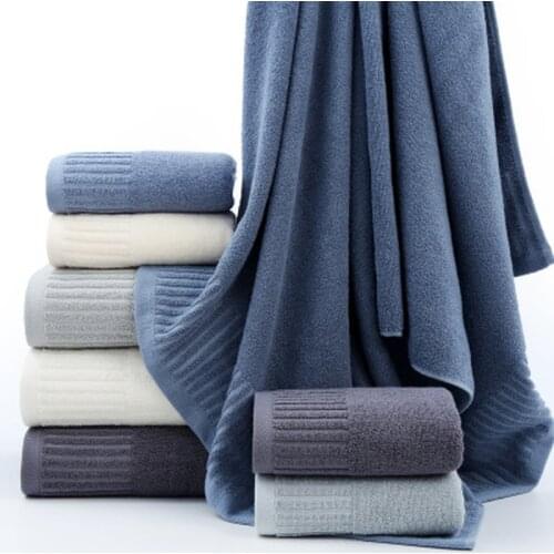 Japanese Pure Cotton Super Absorbent Large Towel Face/Bath Towel Thick Soft Bathroom Towels Comfortable Beach Towels 4 Colors
