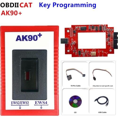 AK90 plus V3.19 AK90+ OBD2 Car Key Programmer for B-MW CAS/EWS from 1995-2009 AK90 + Key Programming Tool